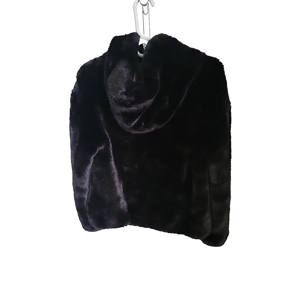 Heartloom Hooded Jacket Women's‎ Size Small Faux Fur in Black - Picture 9 of 9